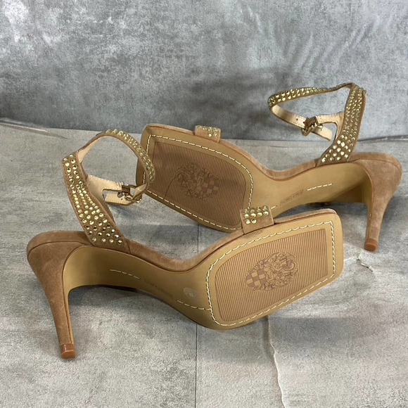 Vince Camuto Women's Amendoa Saprenda Rhinestone Ankle-Strap Sandals SZ 7.5 - Picture 8 of 11